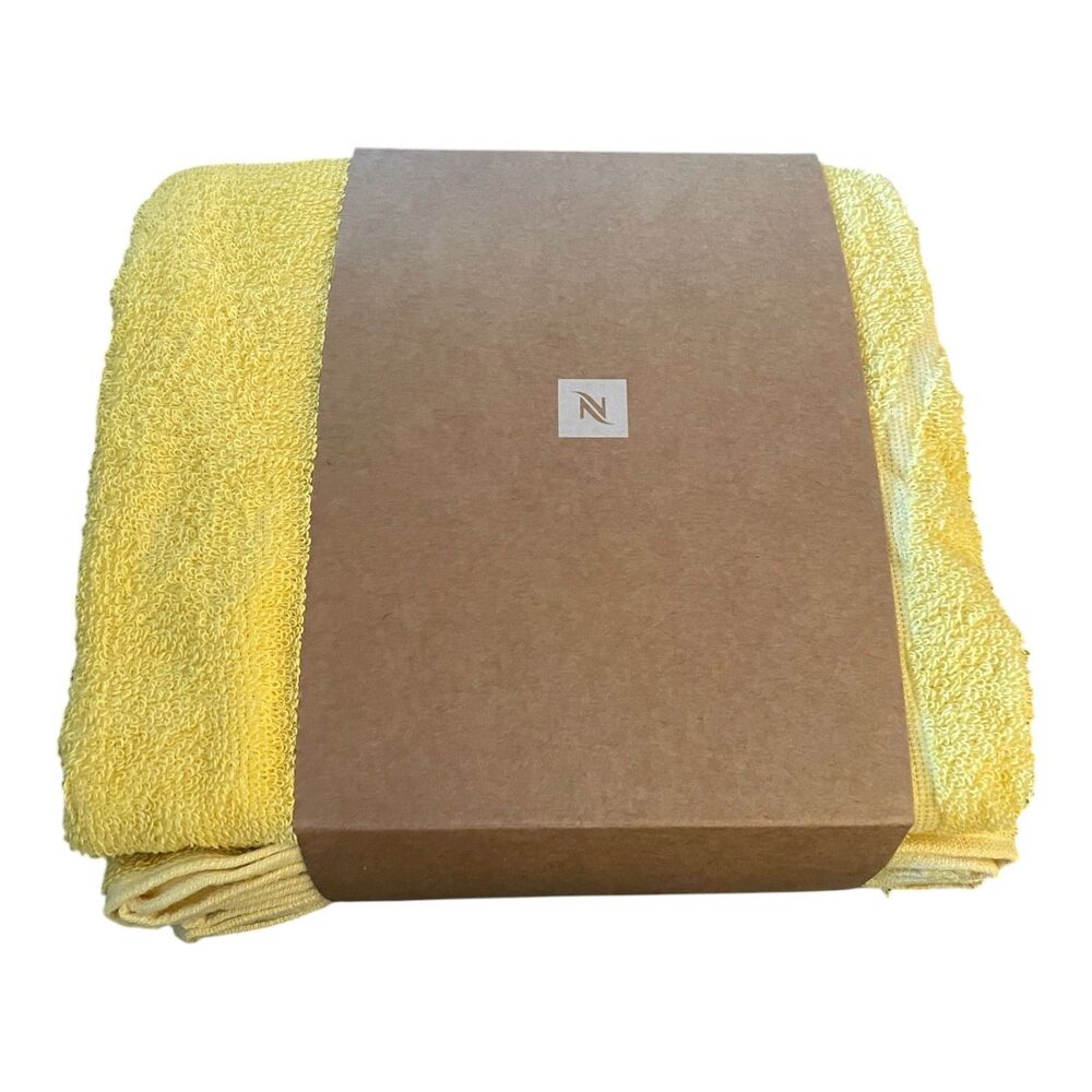NWT Nespresso Summer Beach Towel 2026 Yuzu Yellow Limited Edition Eco-friendly